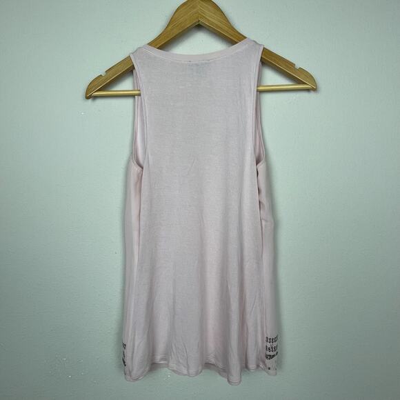 Express XS Pink Sequin Beaded Scoop Neck Top Whimsigoth Fairycore‎ Festival - Picture 3 of 5